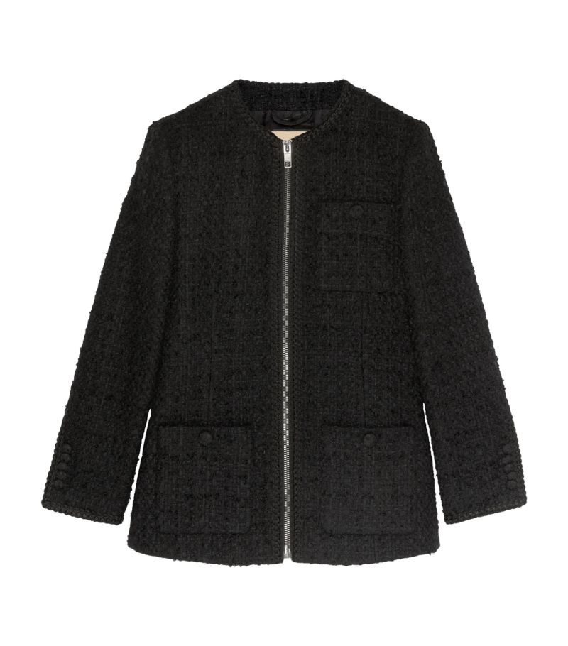 Gucci Gucci Tweed Zip-Up Jacket