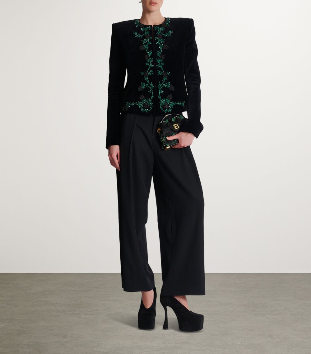 Balmain Balmain Blackberry-Embellished Jacket