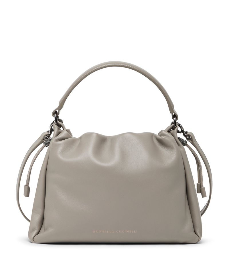 Brunello Cucinelli Brunello Cucinelli Small Soft Leather Mellow Bucket Bag