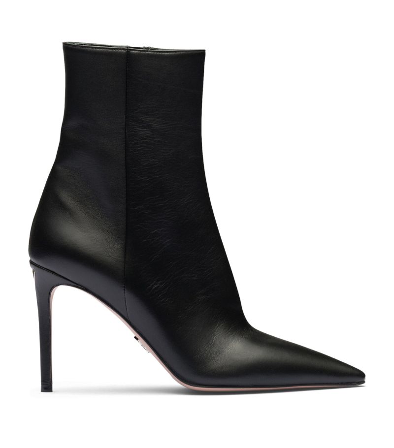 Prada Prada Leather Heeled Boots 95