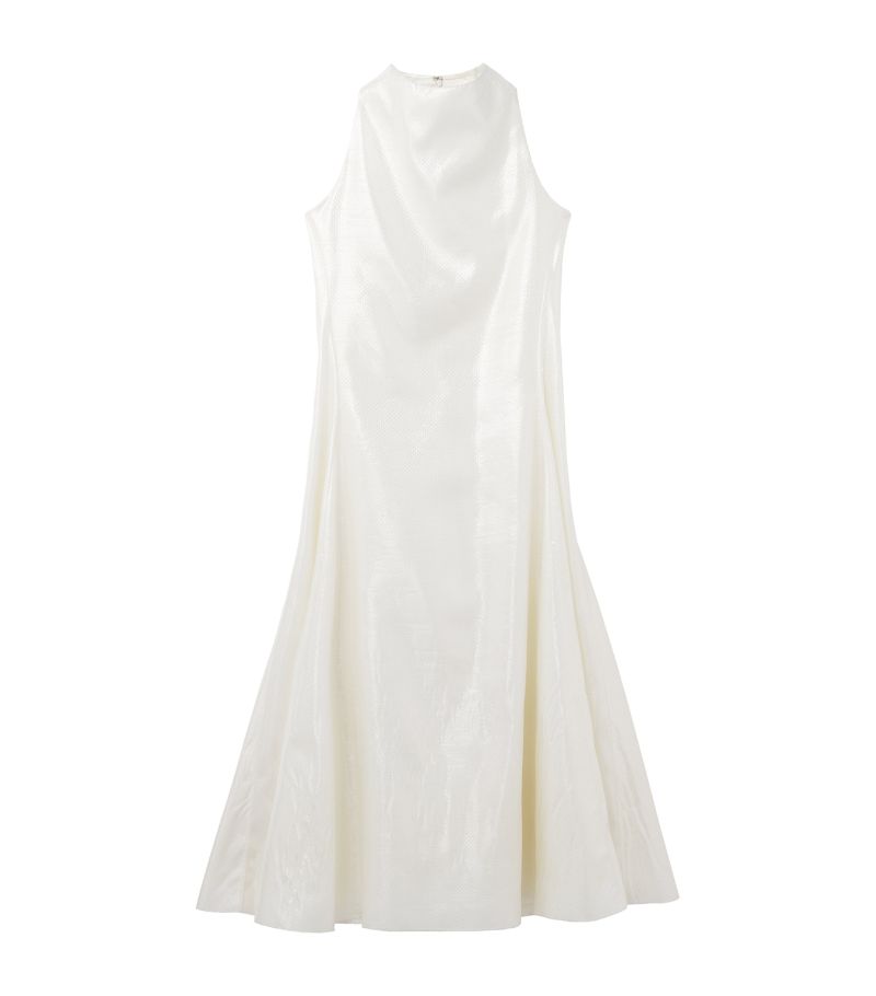 Alexander McQueen Alexander Mcqueen Silk-Blend Tarpaulin Midi Dress