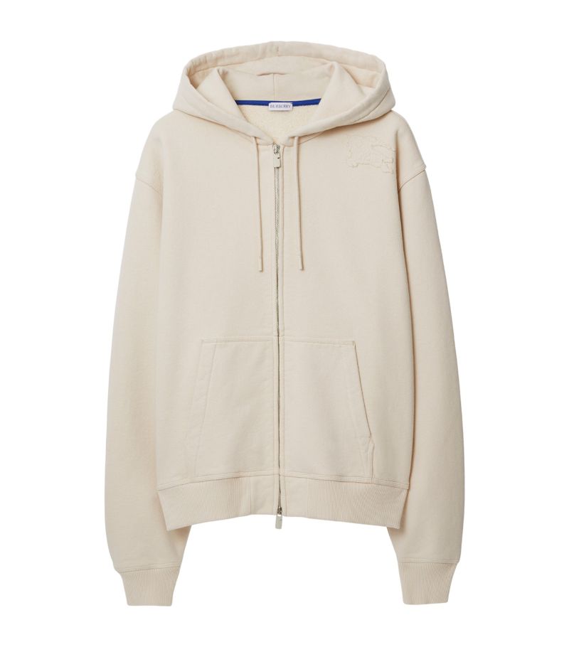 Burberry Burberry Cotton Ekd Zip-Up Hoodie