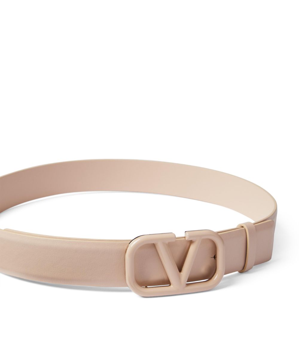 VALENTINO GARAVANI Valentino Garavani Leather Logo Belt