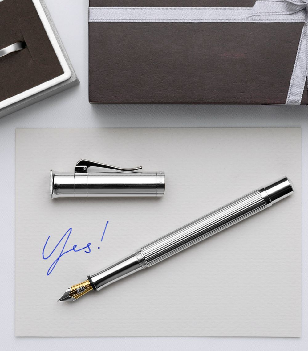 Graf Von Faber-Castell Graf Von Faber-Castell Platinum-Plated Classic Fountain Pen