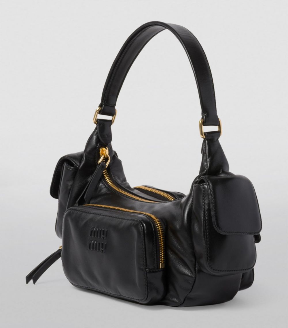 Miu Miu Miu Miu Leather Pocket Shoulder Bag