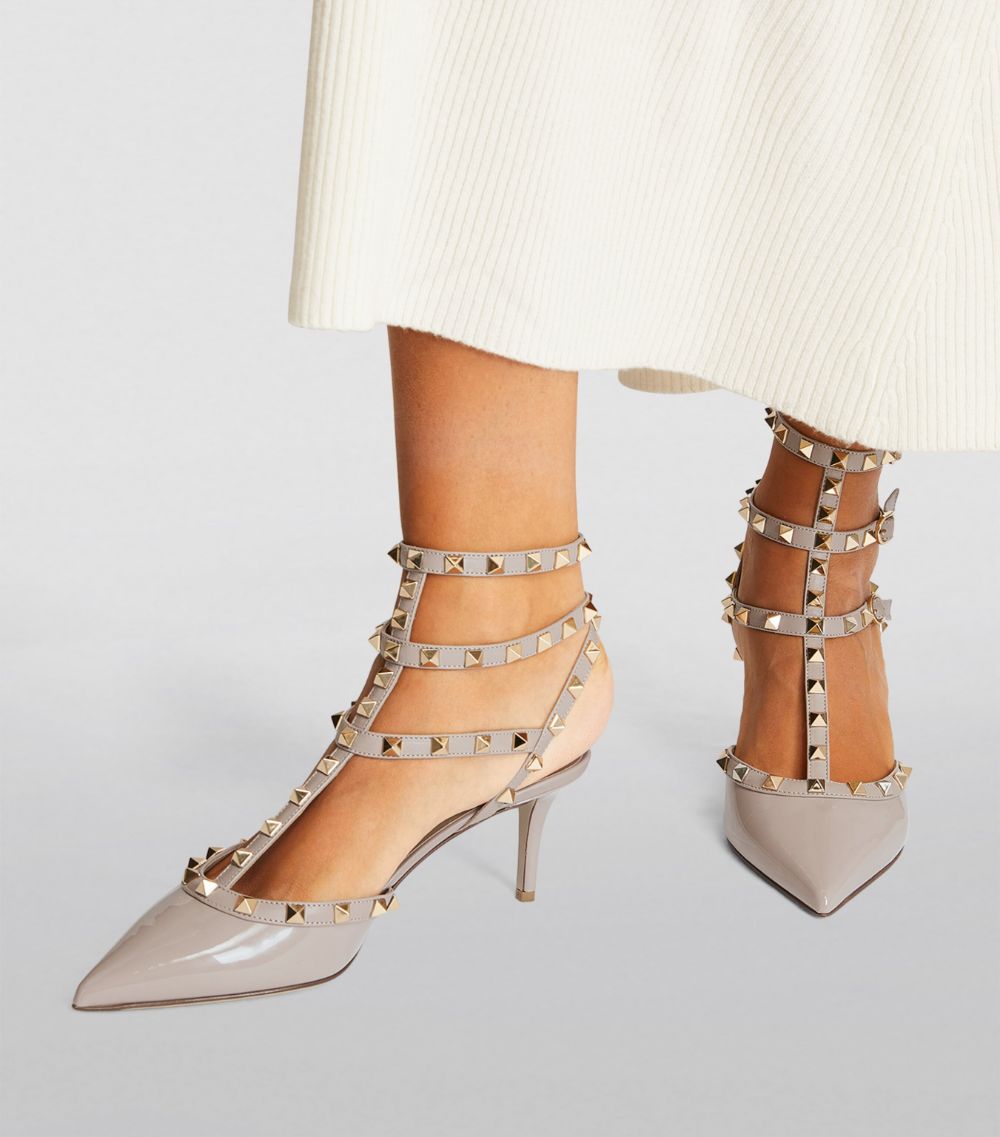 VALENTINO GARAVANI Valentino Garavani Leather Rockstud Pumps 100