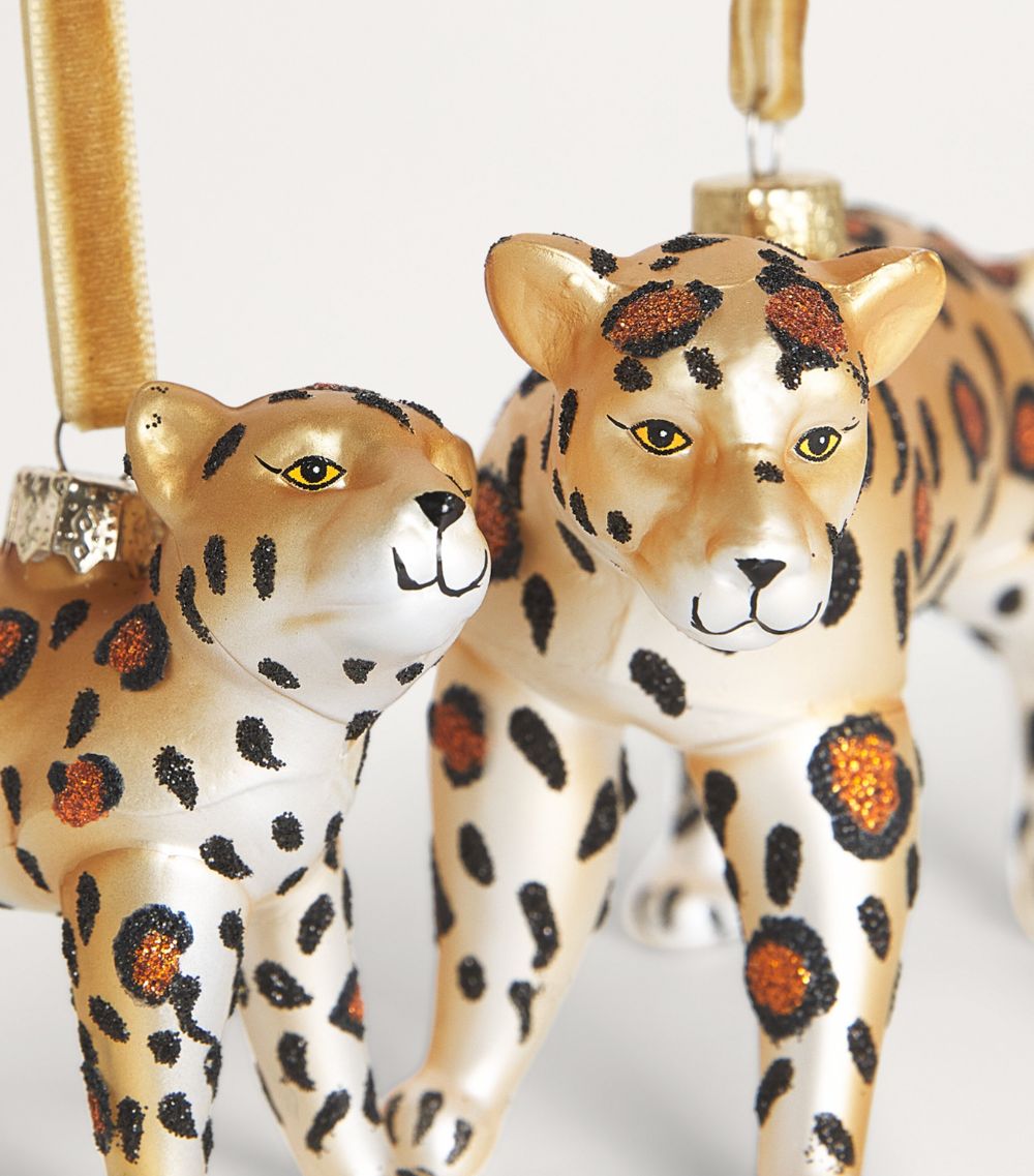 Harrods Harrods Cheetah Tree Decorations (Set Of 2)