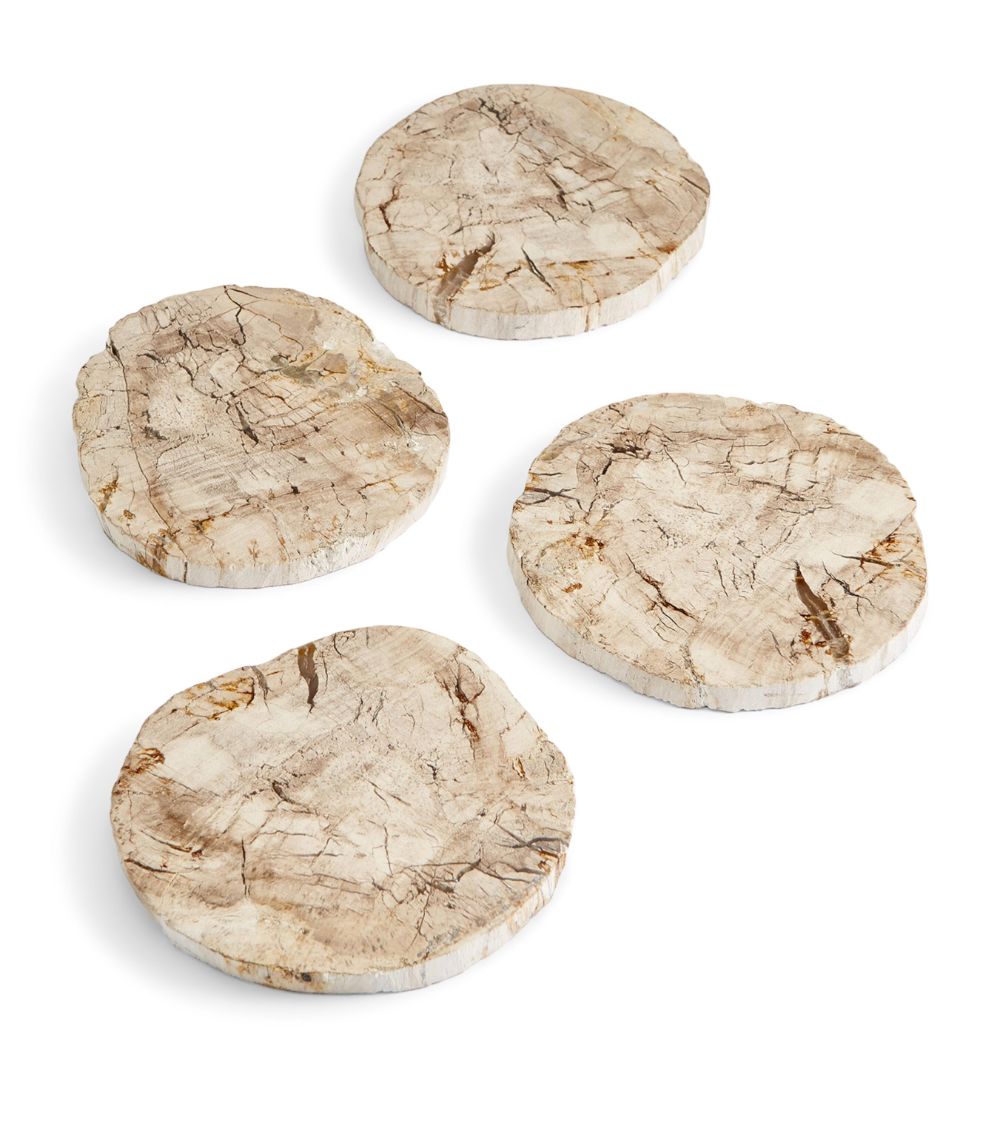 Soho Home Soho Home White Wood Balfern Coasters (Set Of 4)