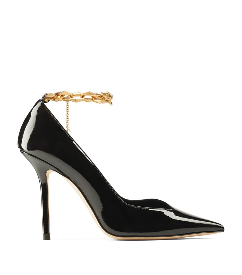 Jimmy Choo Jimmy Choo Leather Diamond Talura Pumps 100