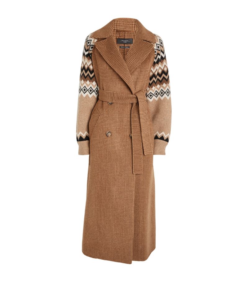 Weekend Max Mara Weekend Max Mara Knitted-Sleeves Wrap Coat