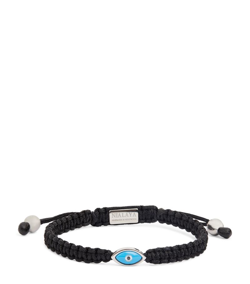 Nialaya Jewelry Nialaya Jewelry Braided Evil Eye Bracelet