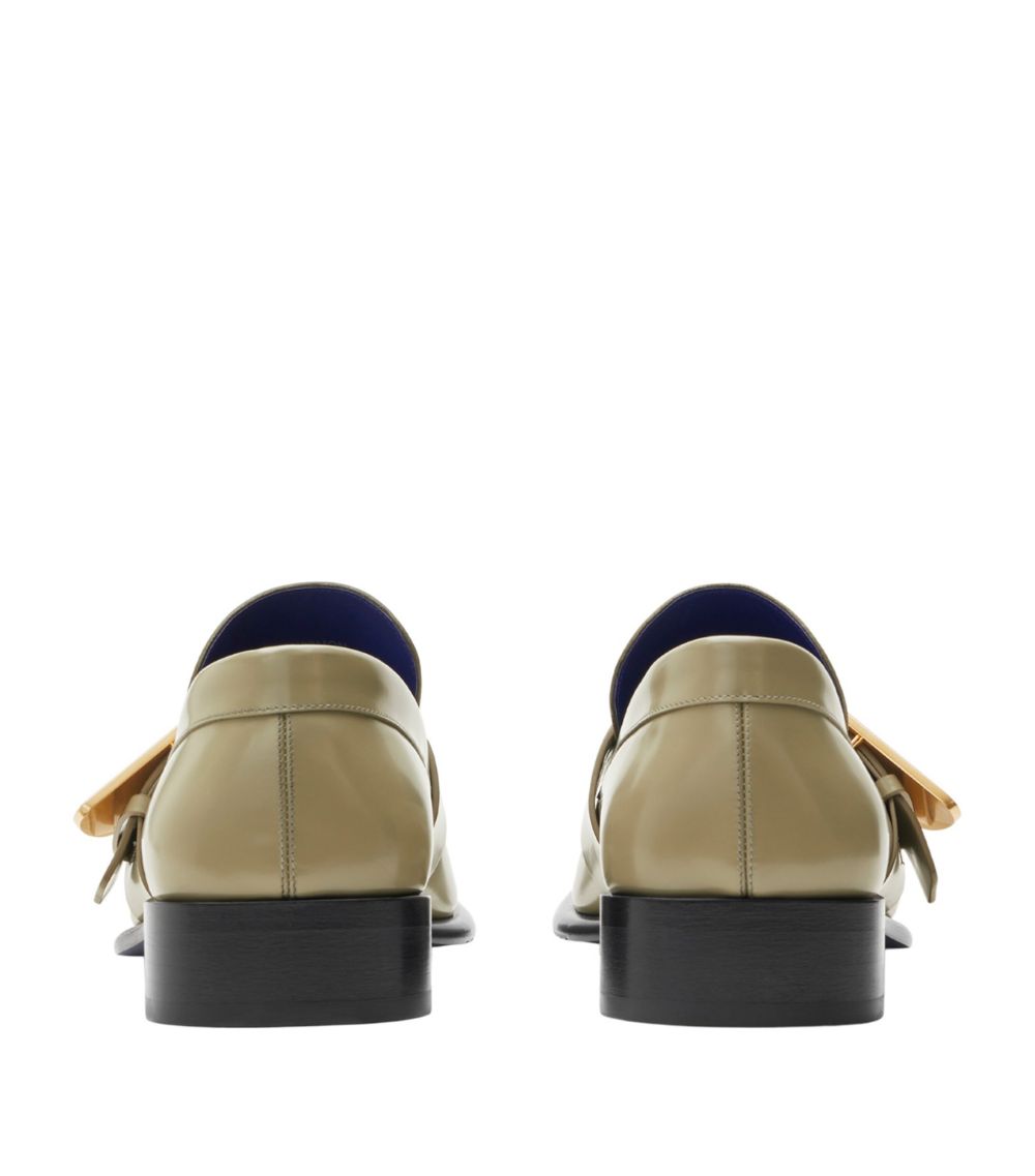 Burberry Burberry Leather Shield Loafers