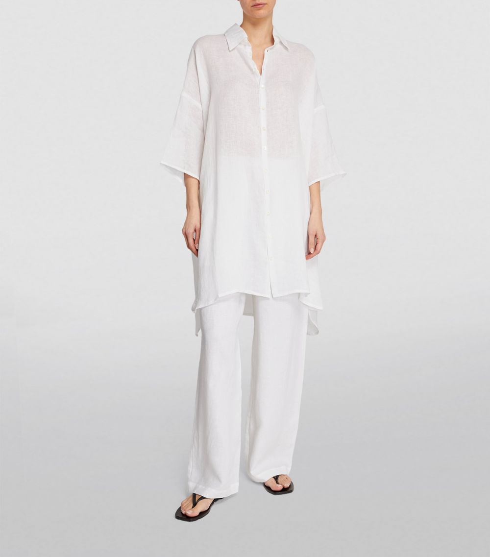 Eskandar Eskandar Linen Dropped-Shoulder Shirt