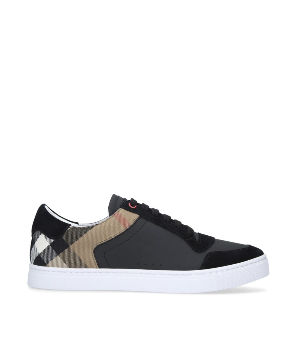 Burberry Burberry Leather Check Sneakers