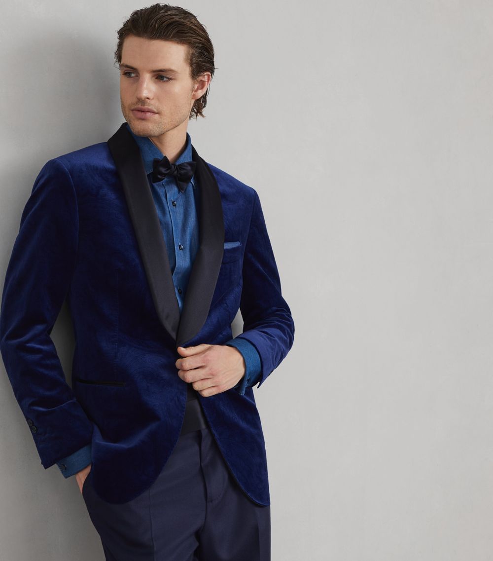 Brunello Cucinelli Brunello Cucinelli Velvet Paisley Tuxedo Jacket