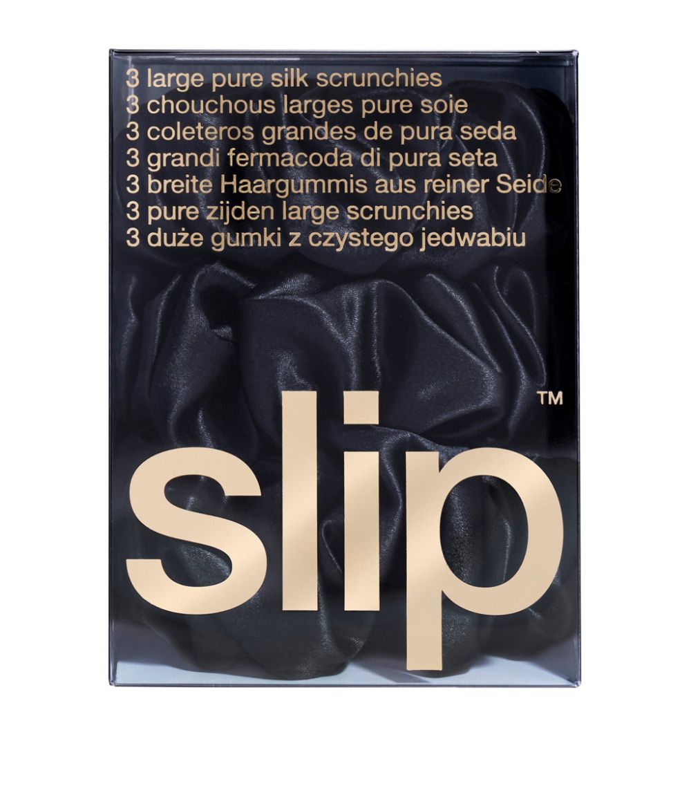 Slip Slip Pure Silk Scrunchies (Set of 3)