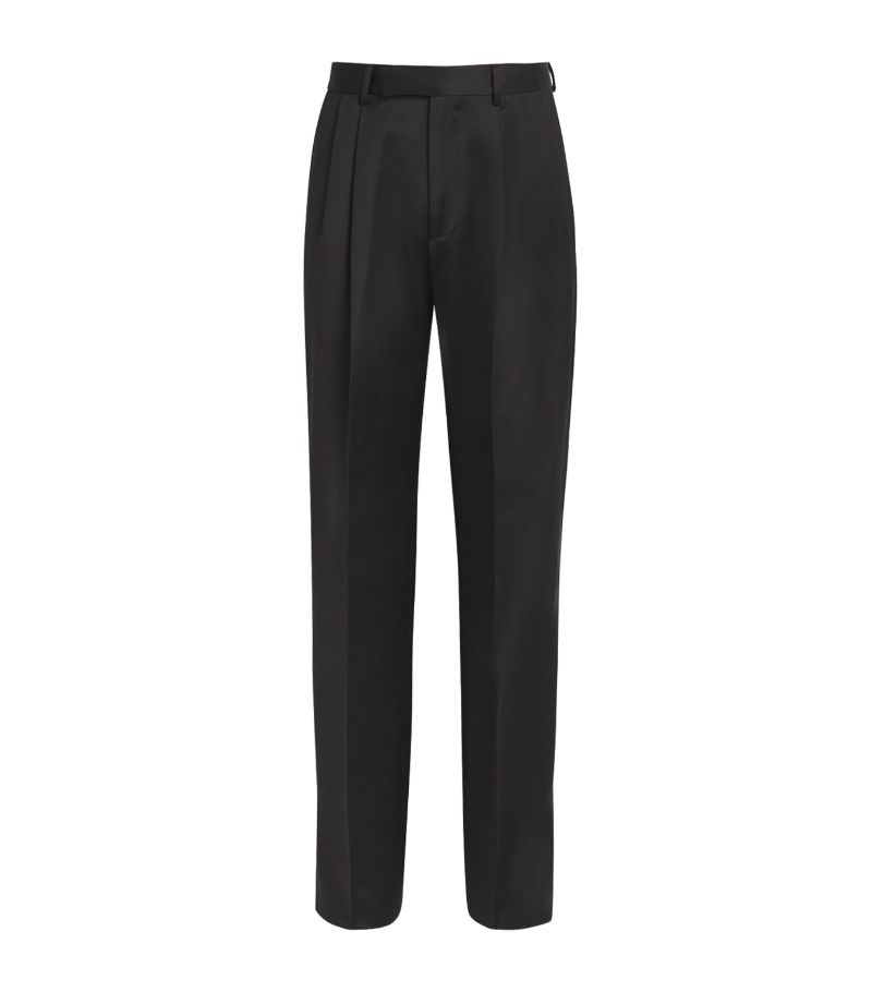 Amiri Amiri Double-Pleated Wide-Leg Trousers