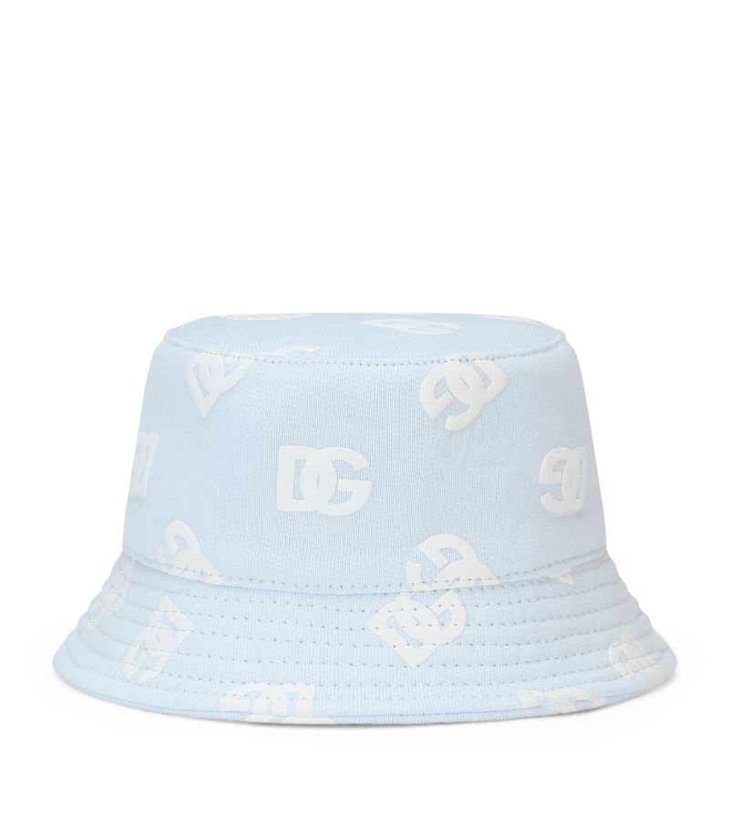 Dolce & Gabbana Dolce & Gabbana Kids All-Over Dg Logo Bucket Hat