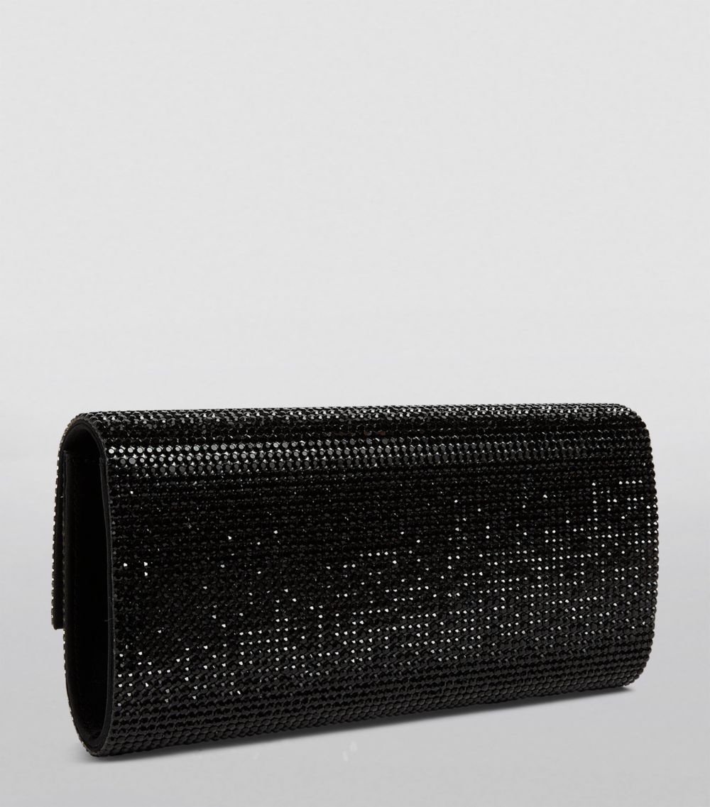 Judith Leiber Judith Leiber Satin Crystal-Embellished Perry Clutch Bag