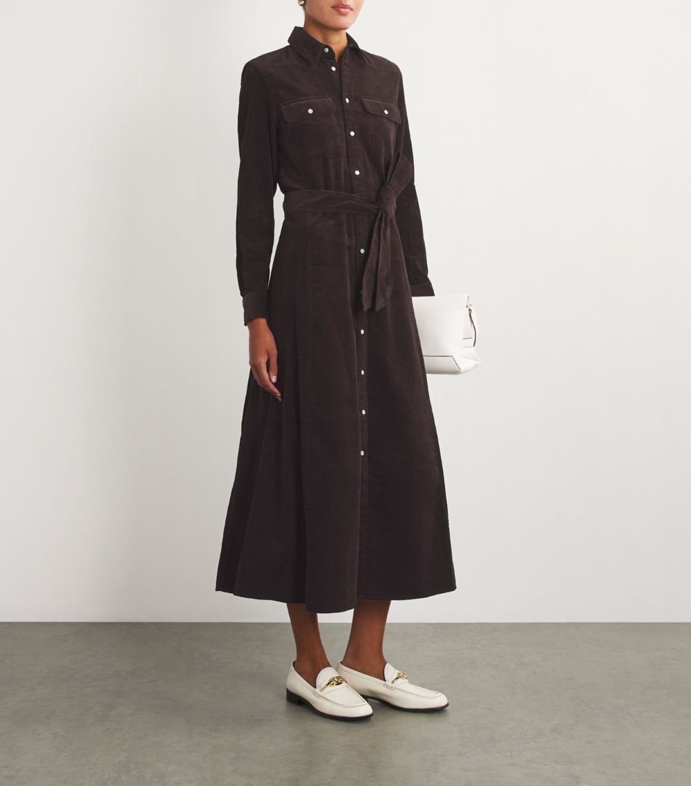 Polo Ralph Lauren Polo Ralph Lauren Corduroy Midi Shirt Dress