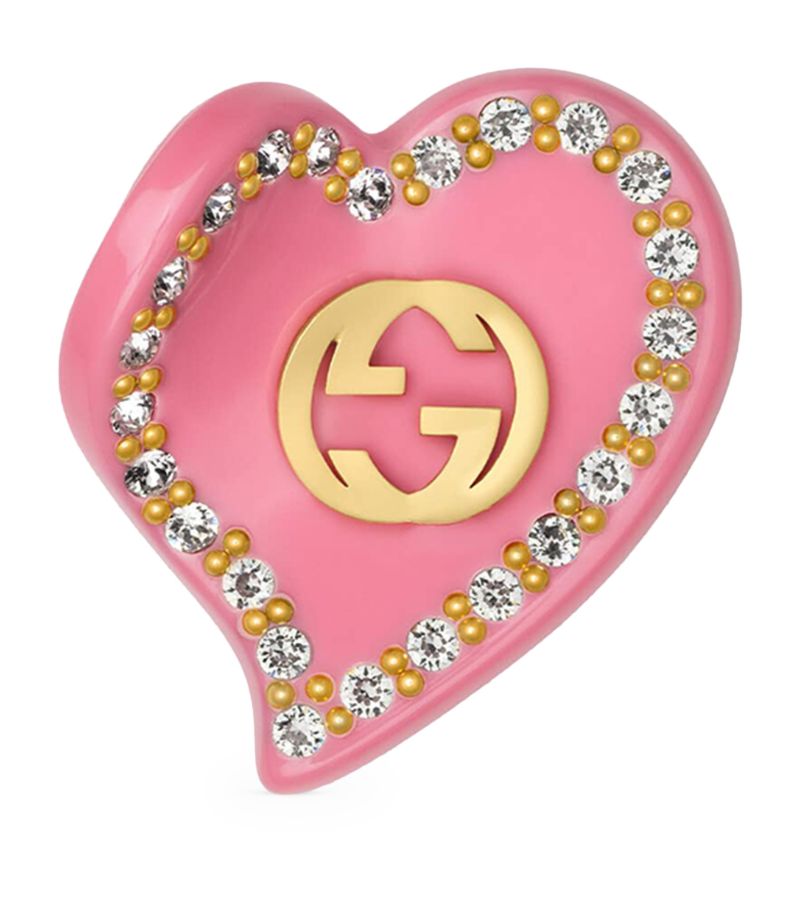 Gucci Gucci Interlocking G Heart Hair Clip