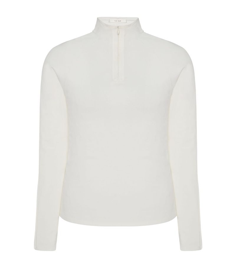 The Row The Row Patti Stretch-Viscose High-Neck Top