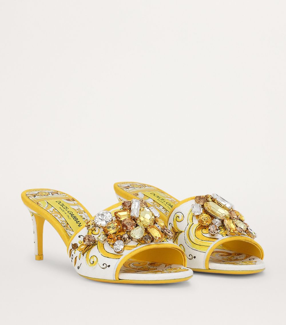 Dolce & Gabbana Dolce & Gabbana Jewel-Embellished Mules