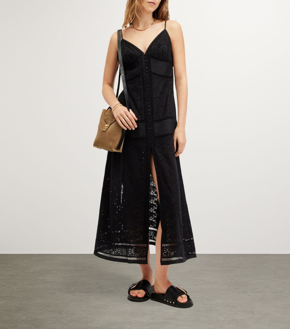 Allsaints Allsaints Dahlia Embroidered Maxi Dress