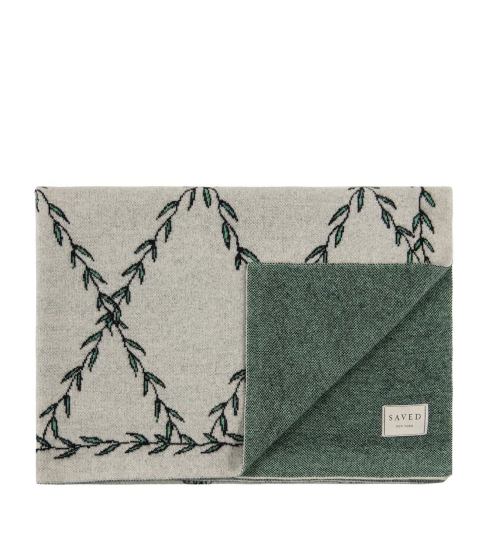 Saved Ny Saved Ny X Fee Greening Lattice Cashmere Throw (130Cm X 180Cm)