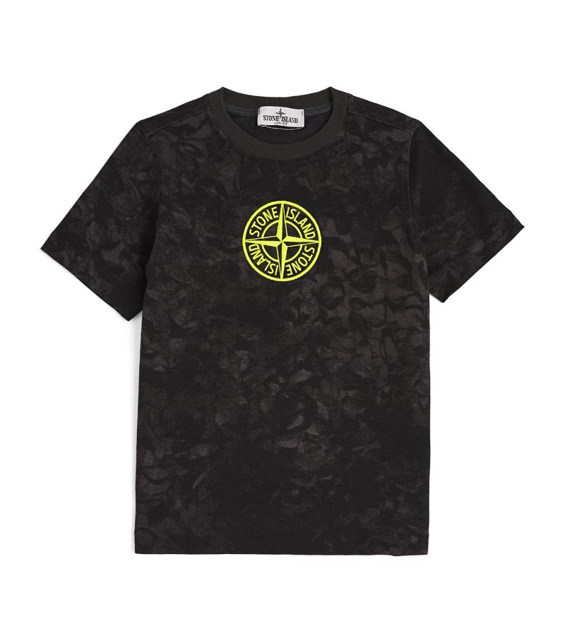 Stone Island Junior Stone Island Junior Cotton Tie-Dye Logo T-Shirt (8-14 Years)