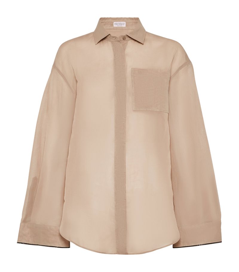 Brunello Cucinelli Brunello Cucinelli Cotton Organza Shirt