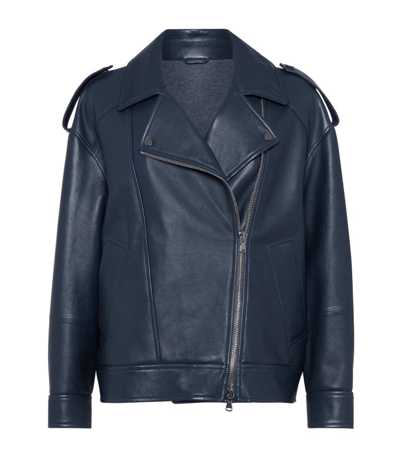 Brunello Cucinelli Brunello Cucinelli Leather Biker Jacket