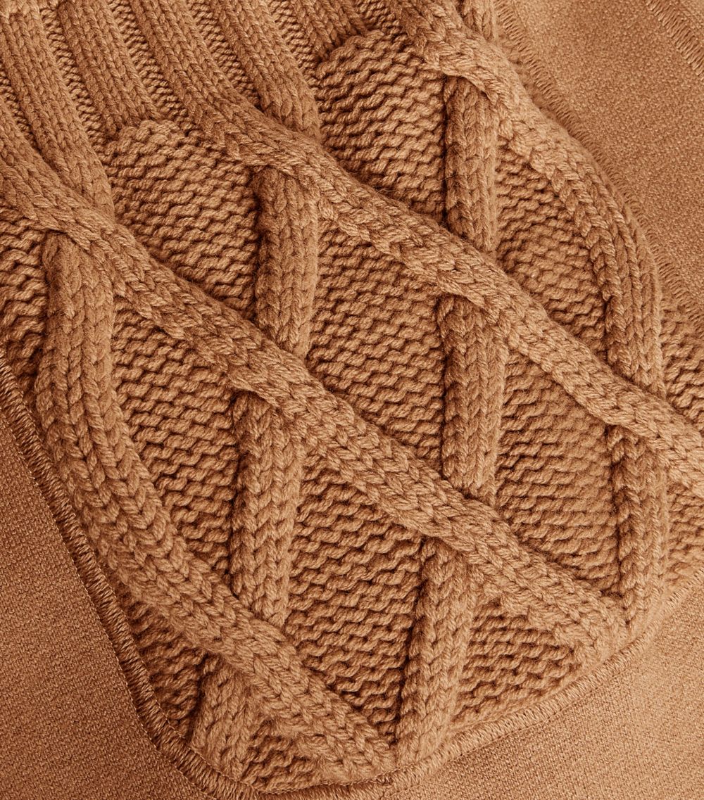 D.Exterior D.Exterior Long Knit-Detail Coat