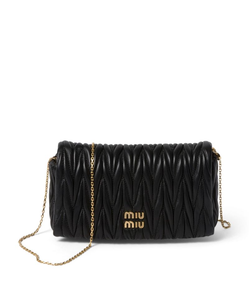 Miu Miu Miu Miu Leather Matelassé Mini Shoulder Bag