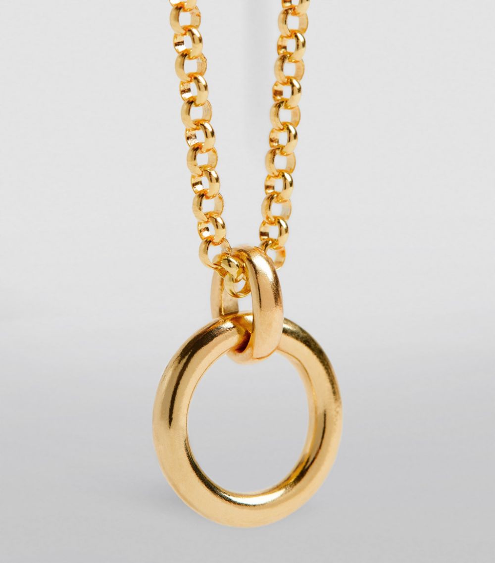 Tilly Sveaas Tilly Sveaas Yellow Gold-Plated Eternity Ring Necklace