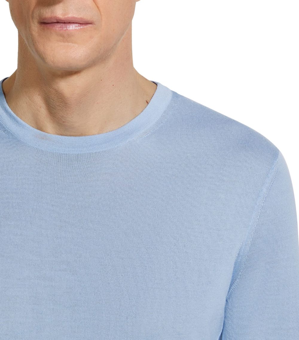 zegna Zegna Cashmere-Silk Casheta Sweater