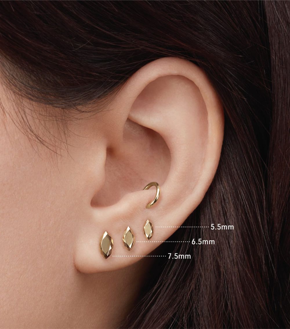 Maria Tash Maria Tash Faceted Marquise Threaded Stud Single Earring (7.5Mm)