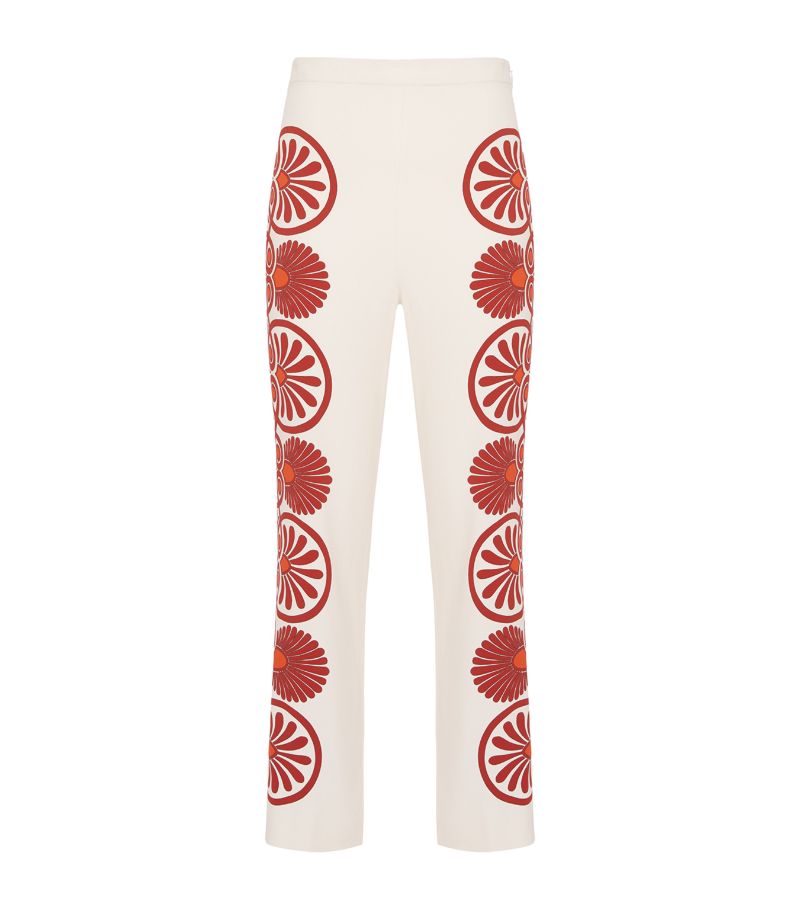 La Doublej La Doublej Patterned Stretch Trousers