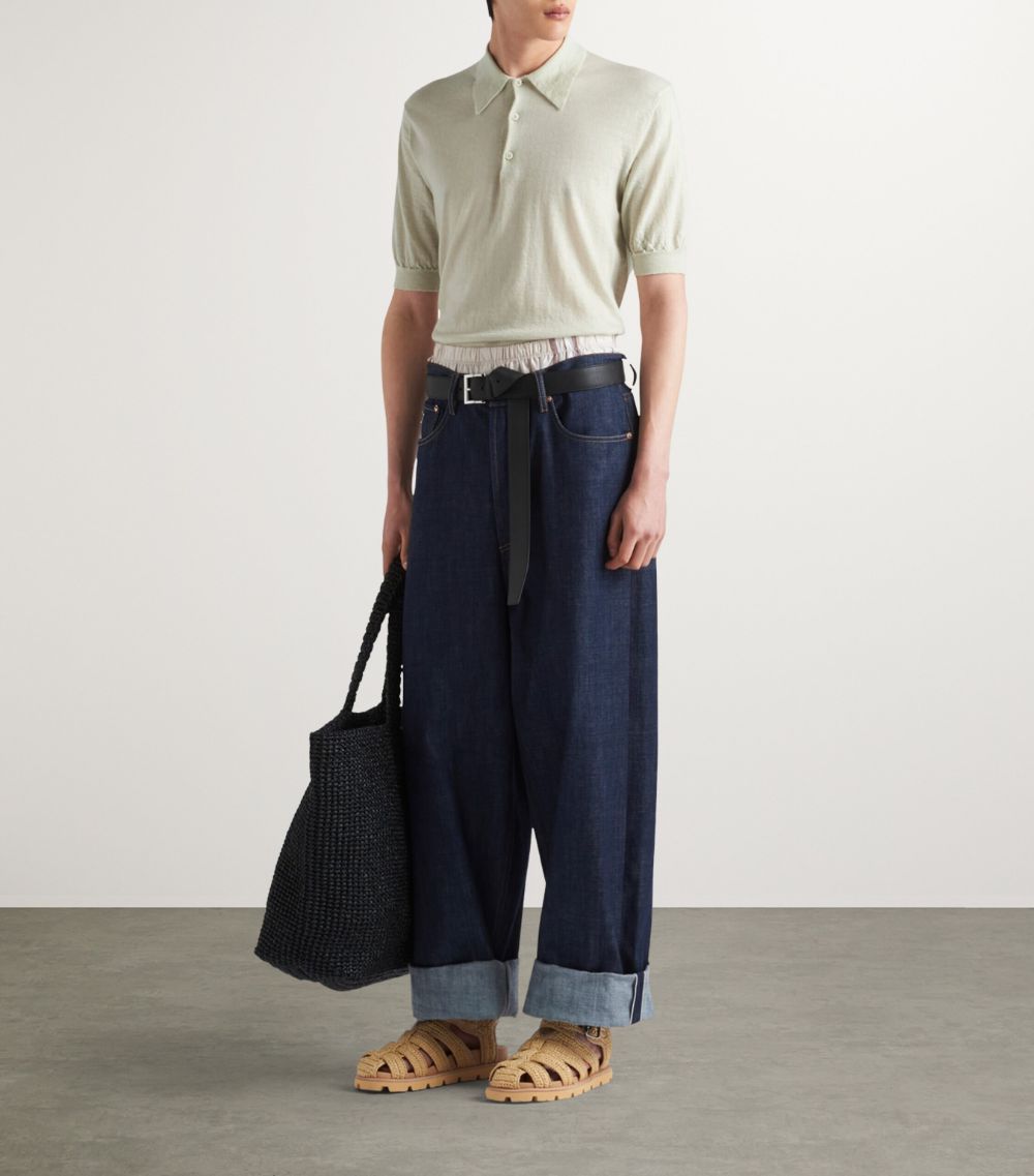 Prada Prada Selvedge Wide-Leg Jeans