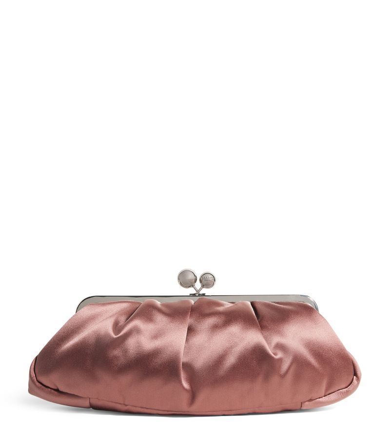 Weekend Max Mara Weekend Max Mara Large Silk-Satin Pasticcino Clutch Bag