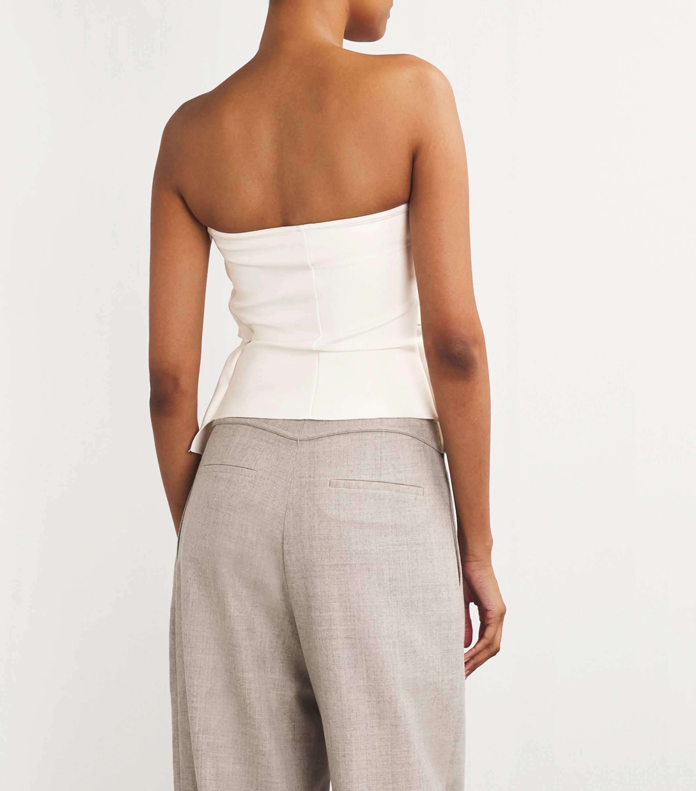  House Of Dagmar Sculpted Pleat Tube Top