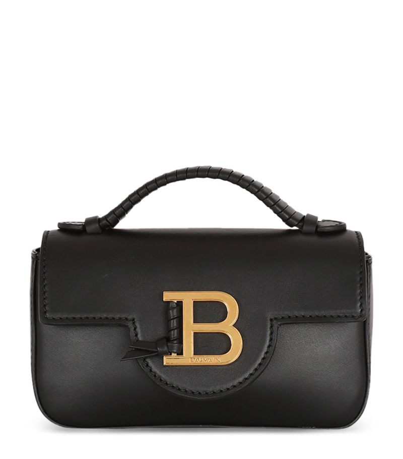 Balmain Balmain Mini Leather B-Buzz Cross-Body Bag