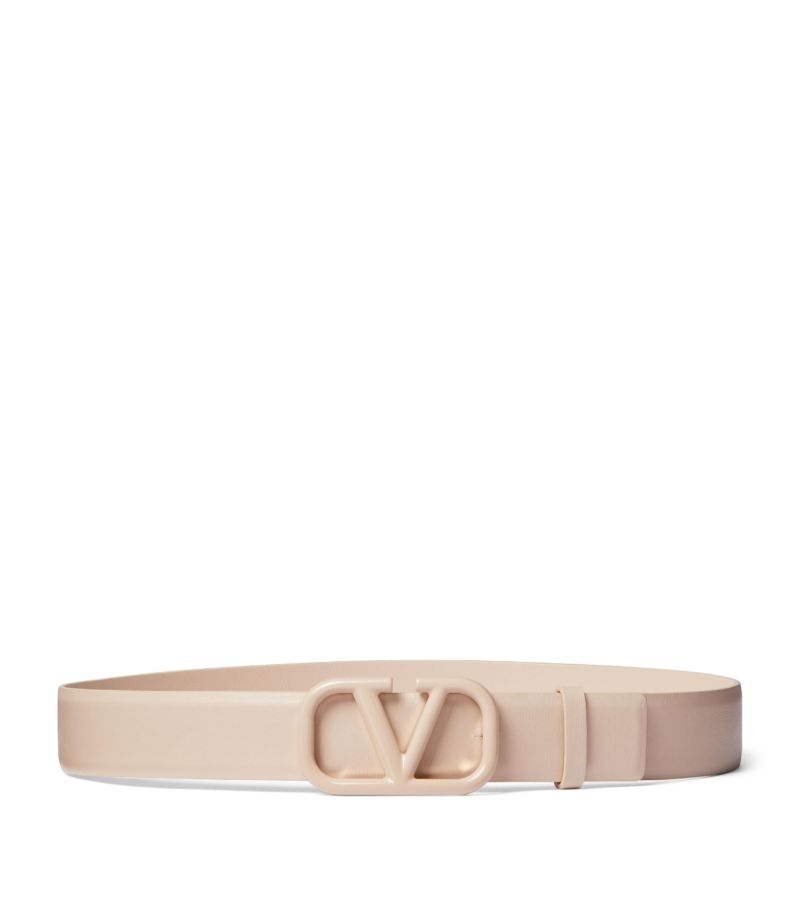 VALENTINO GARAVANI Valentino Garavani Leather Logo Belt