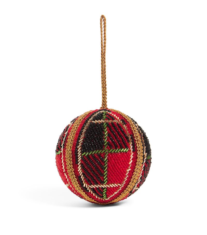  Sudha Pennathur Embellished Tartan Bauble