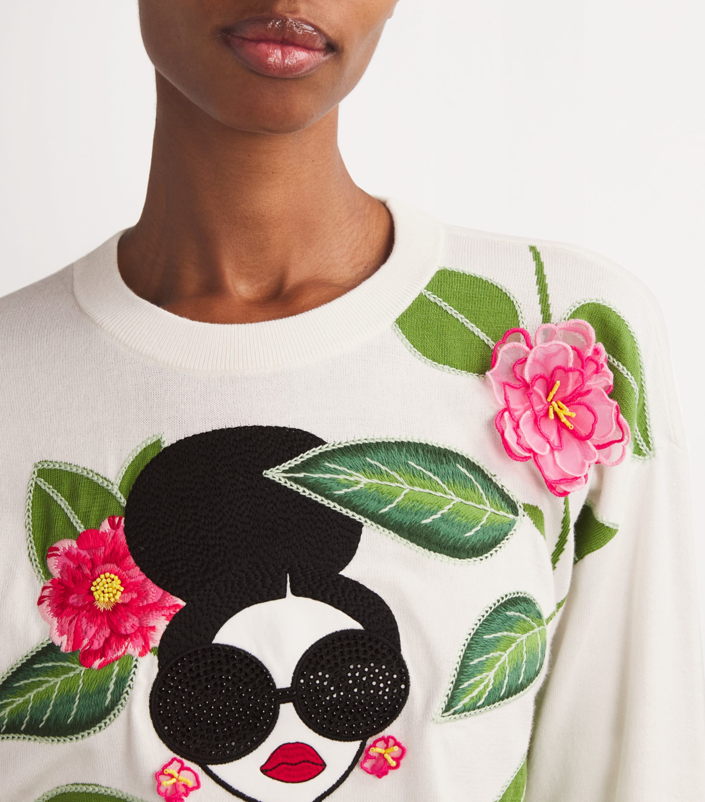  Alice+Olivia Cotton-Blend Gleeson Sweatshirt