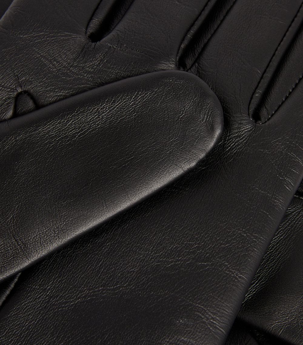 Dents DENTS Leather Cashmere-Lined Gloves