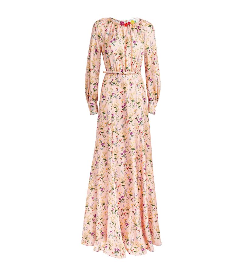 Max Mara Max Mara Silk Floral Maxi Dress