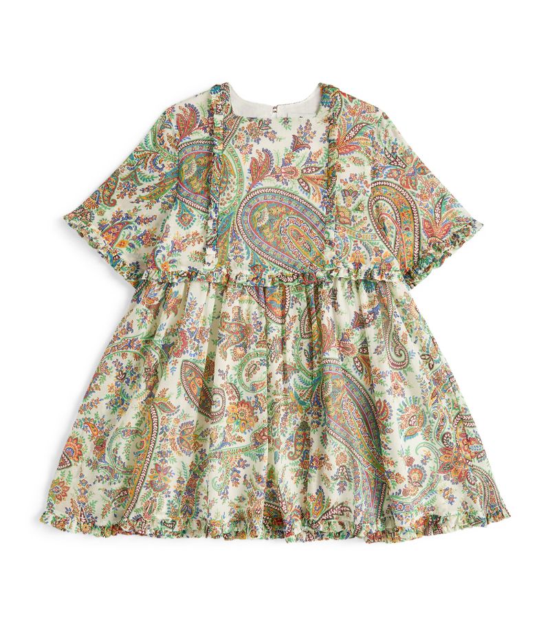  Etro Kids Paisley Print Ruffle-Detail Dress (4-16 Years)