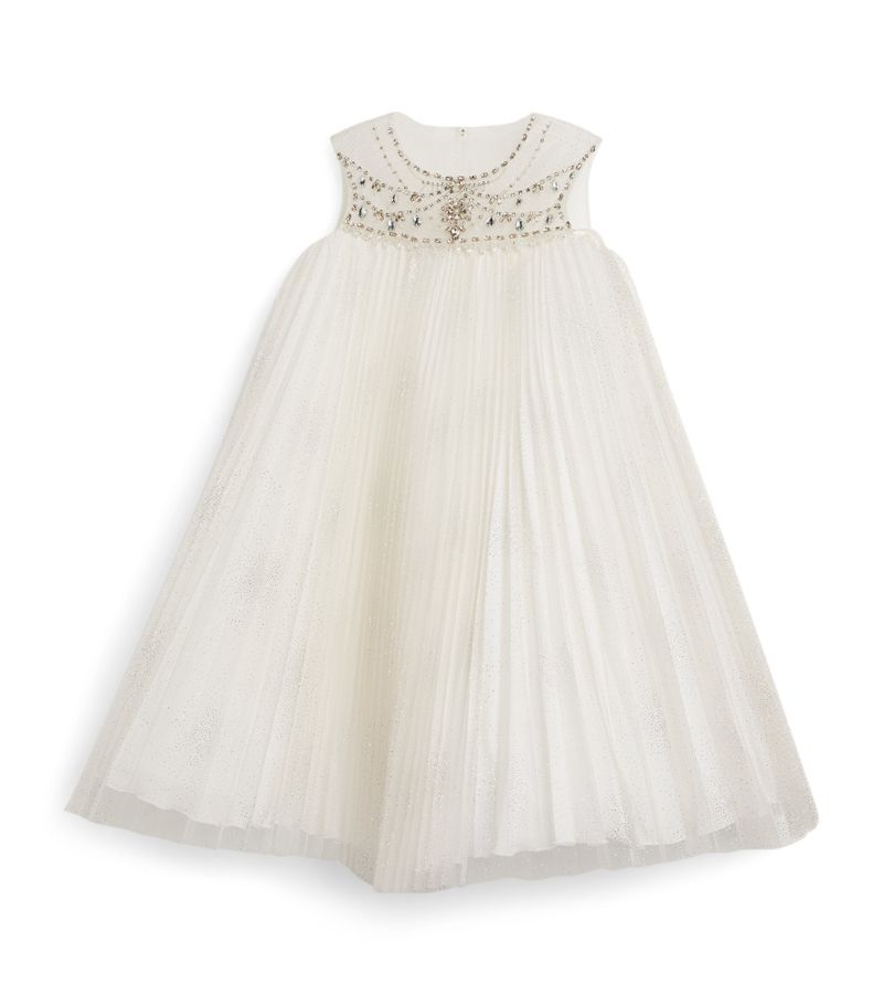 Marchesa Kids Couture Marchesa Kids Couture Tulle Pleated Dress (4-14 Years)