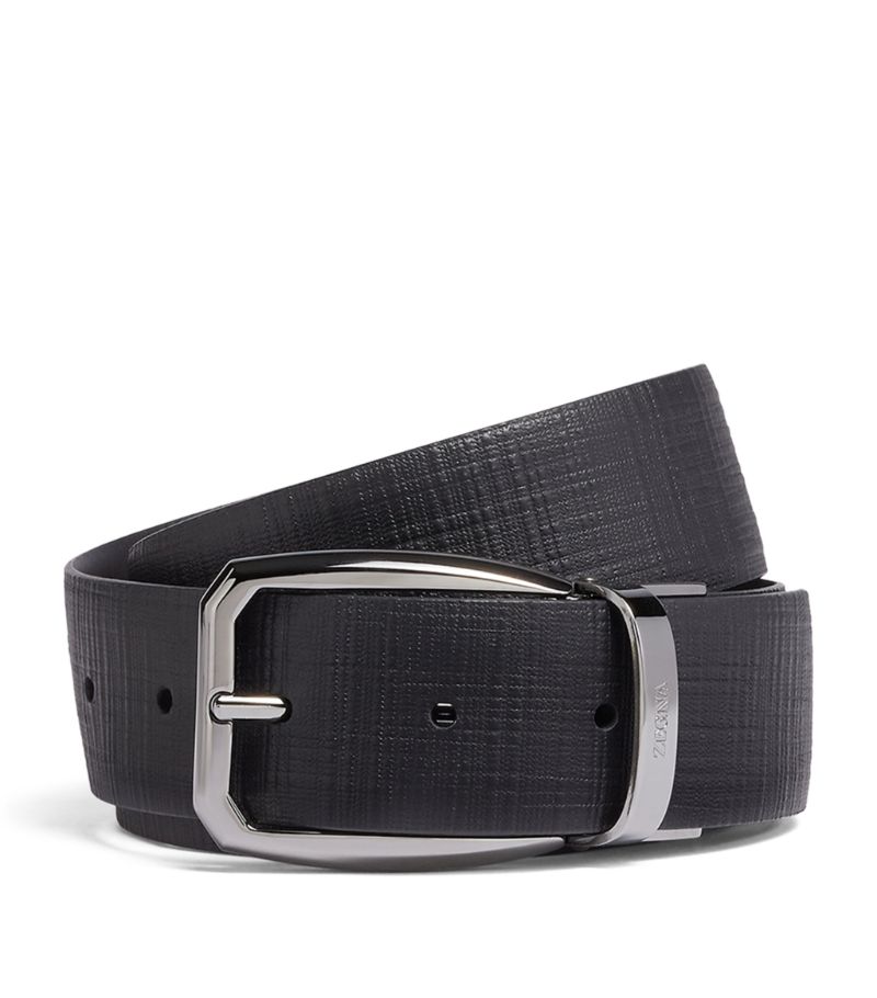 zegna Zegna Leather Reversible Belt